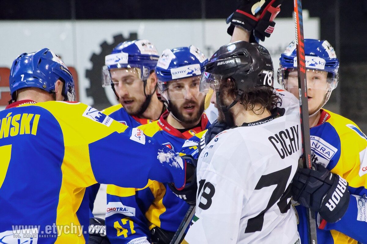 Hokej play-off: GKS Tychy wraca z Nowego Targu na tarczy